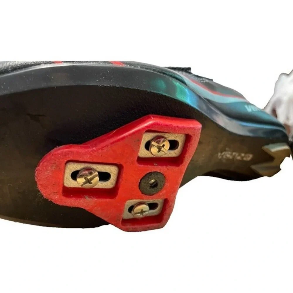 Venzo‎ Bicycle Shoes and Pedals BXRoads 42 UK size 7 US 8 Black & Red Road Bike